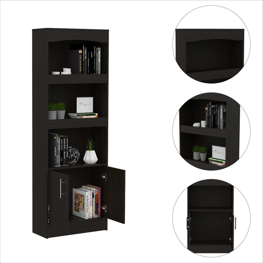 Catarina Black Bookcase Cabinet. Picture 5