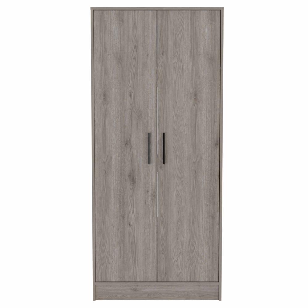 71" Light Gray Tall Two Door Closet. Picture 1
