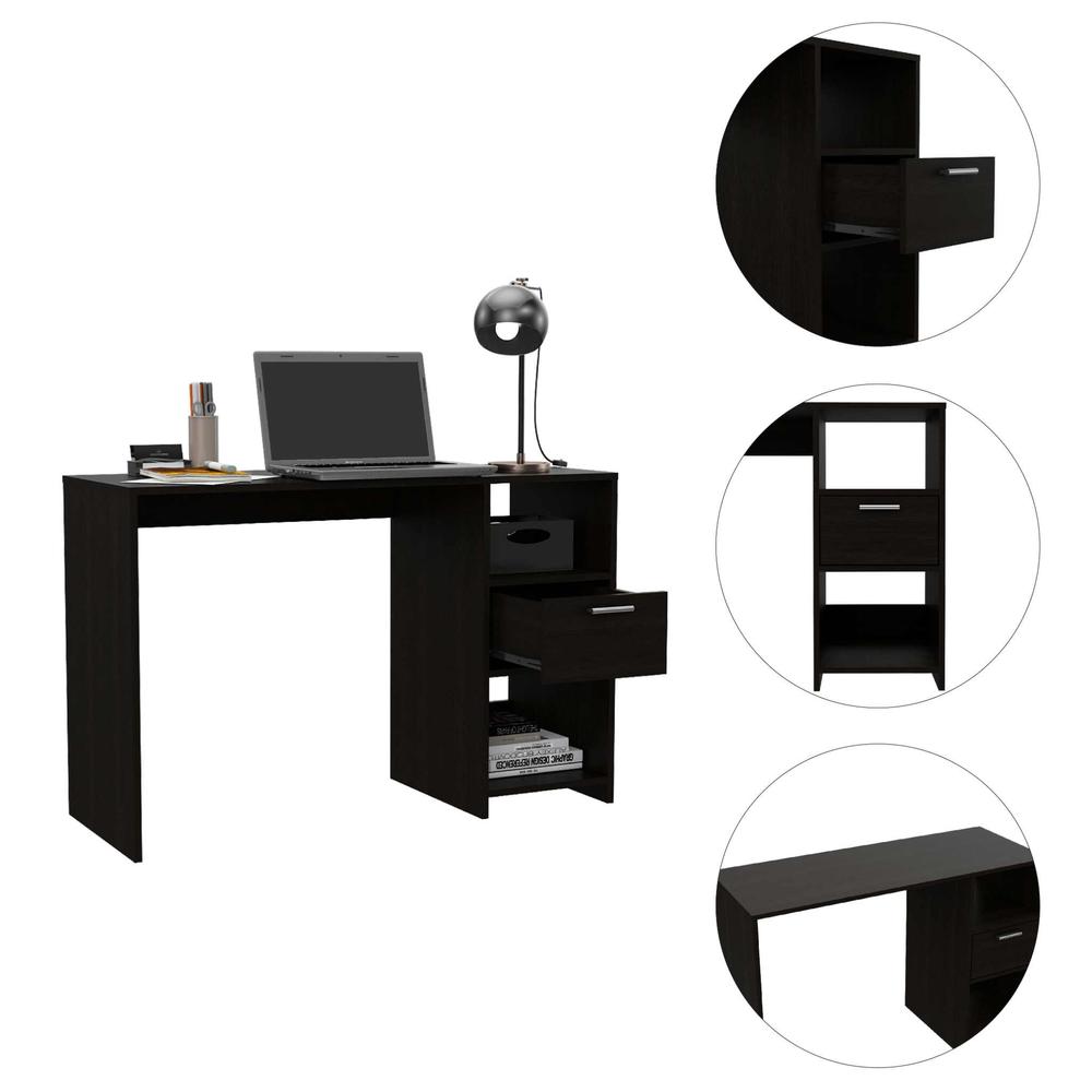Boko Black Modern Computer Desk. Picture 5