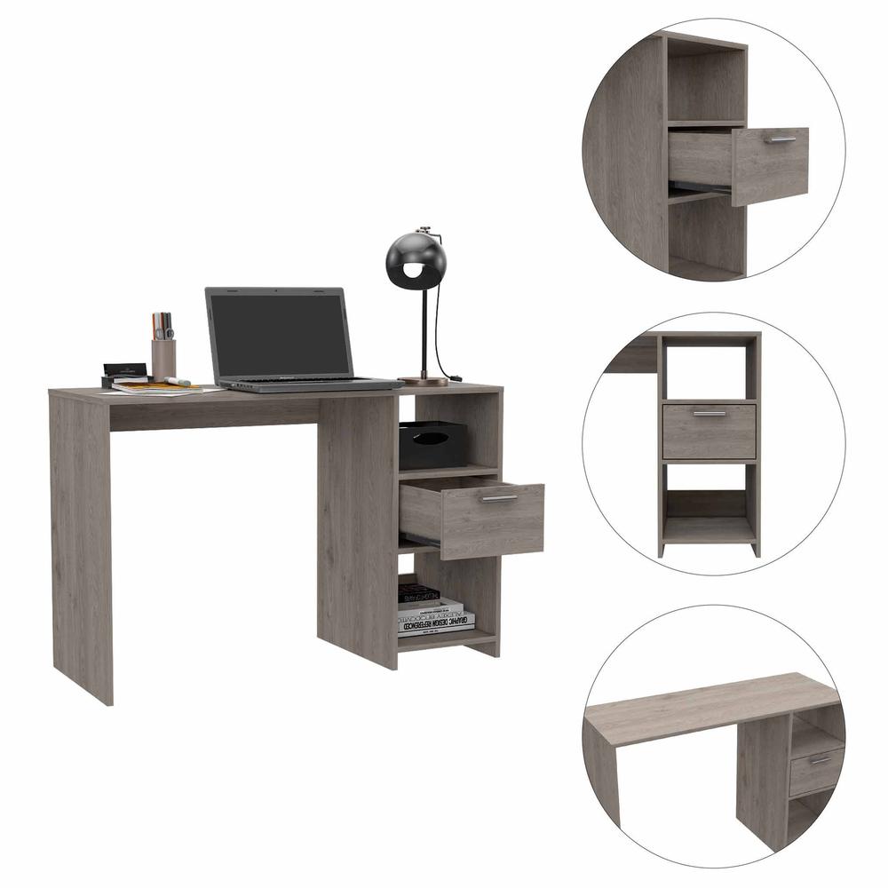 Boko Light Gray Modern Computer Desk. Picture 4