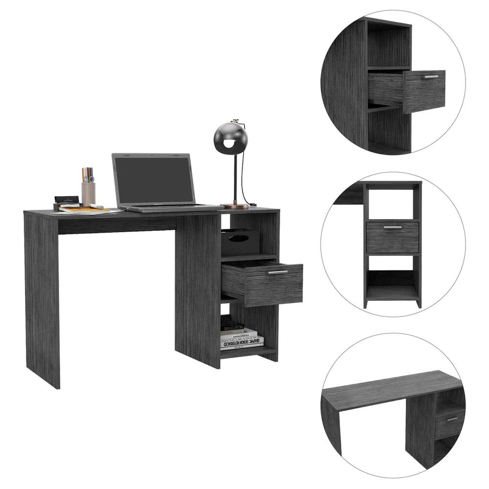 Boko Gray Oak Modern Computer Desk. Picture 4