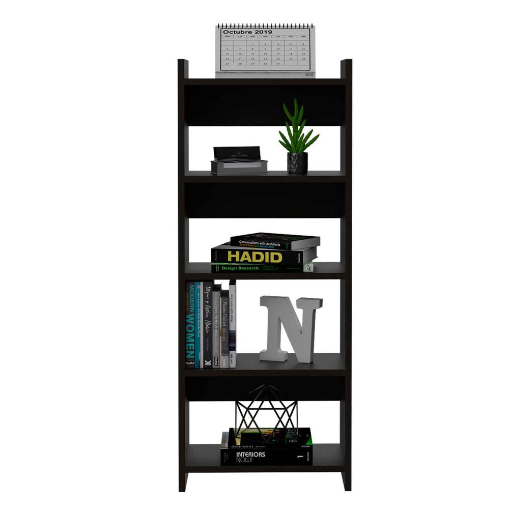 Mod Black Desk and Bookshelf Set. Picture 6