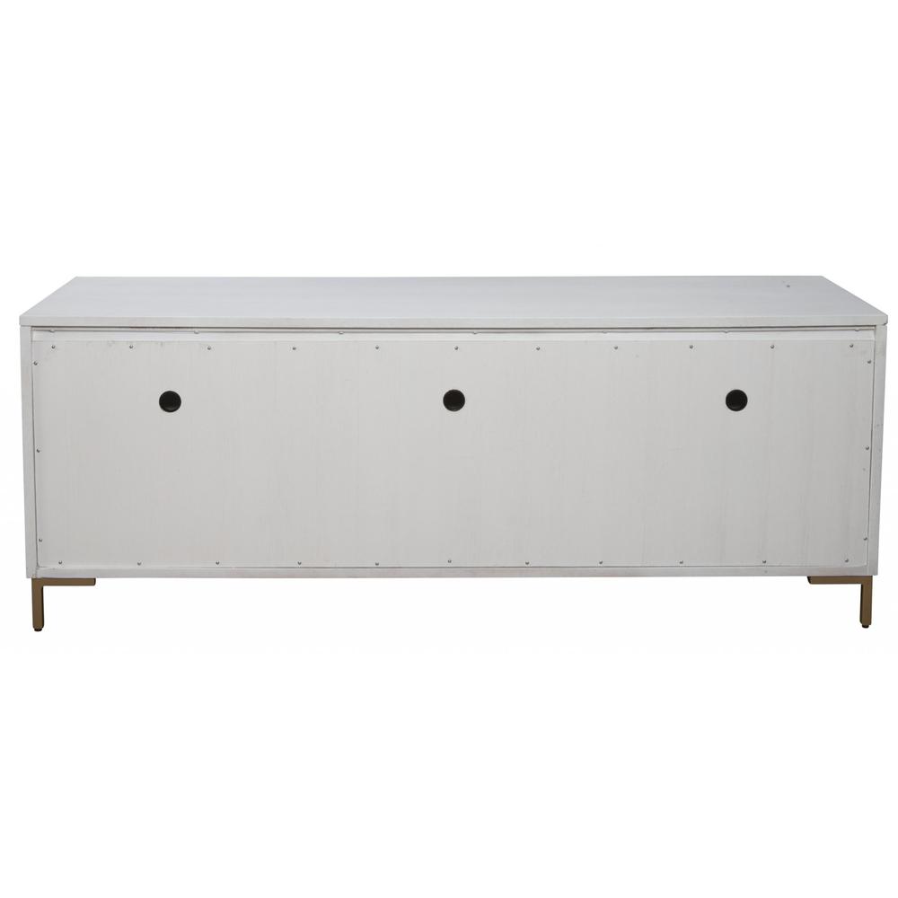Glam White and Gold TV Console. Picture 3