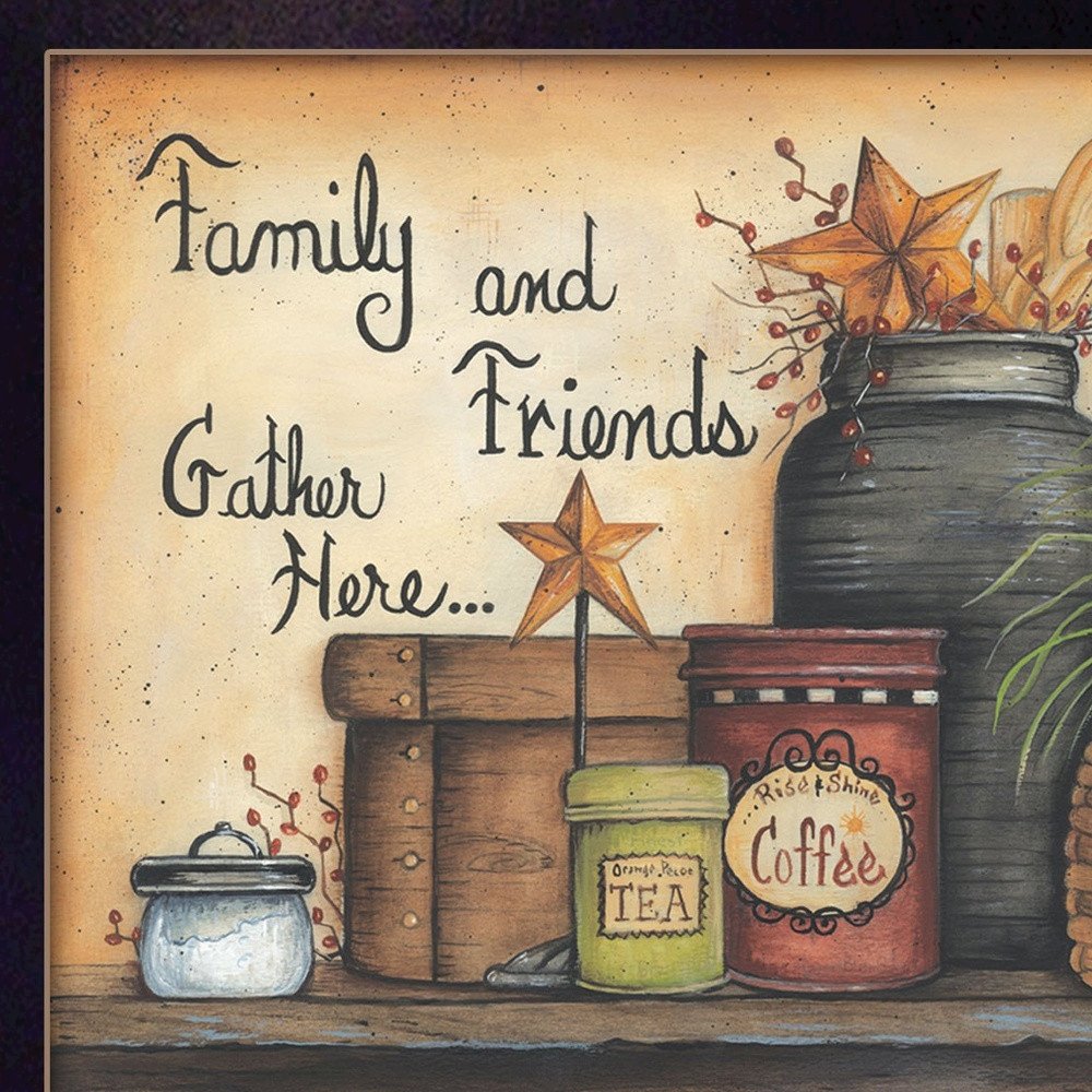 Family And Friends 1 Black Framed Print Wall Art. Picture 4