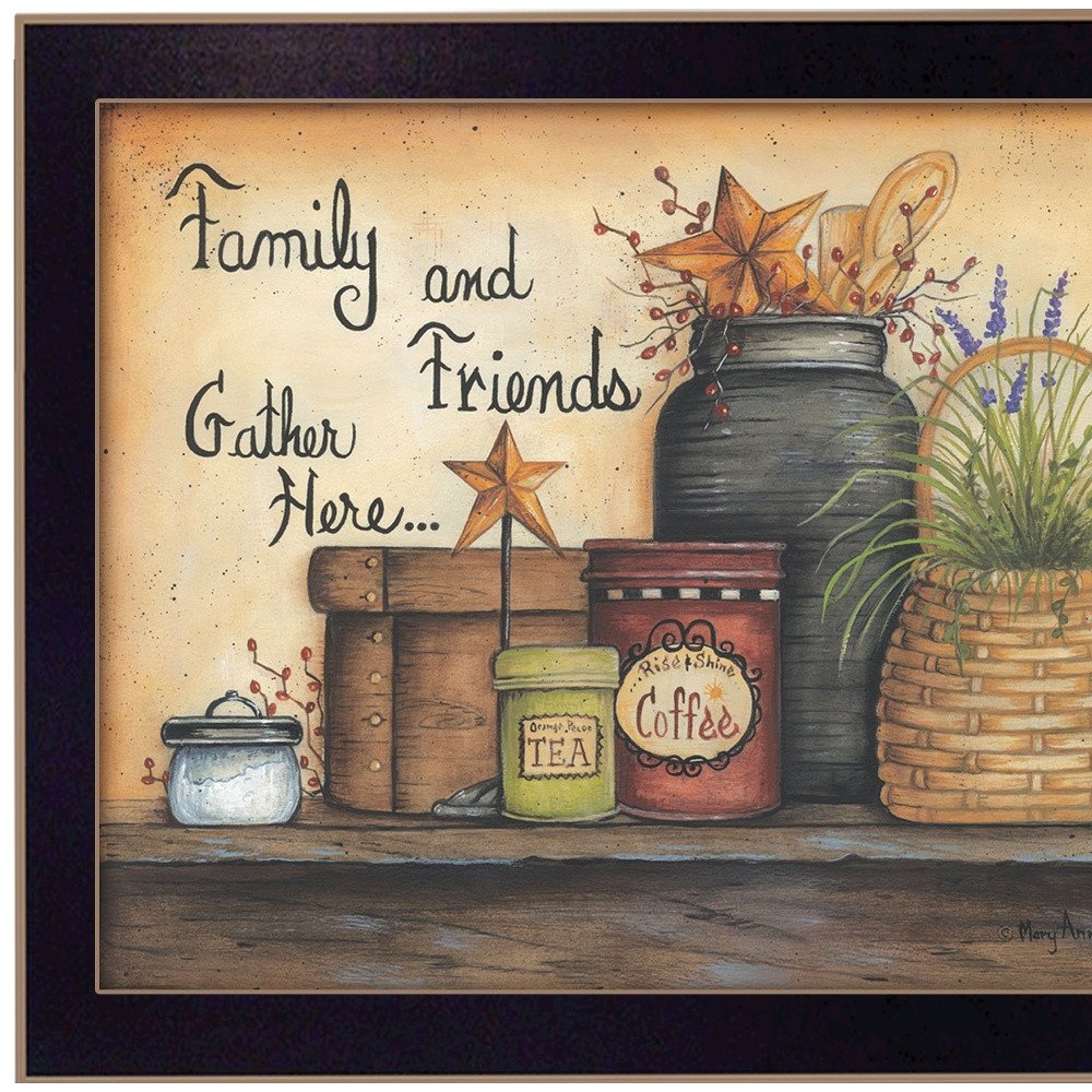 Family And Friends 1 Black Framed Print Wall Art. Picture 5