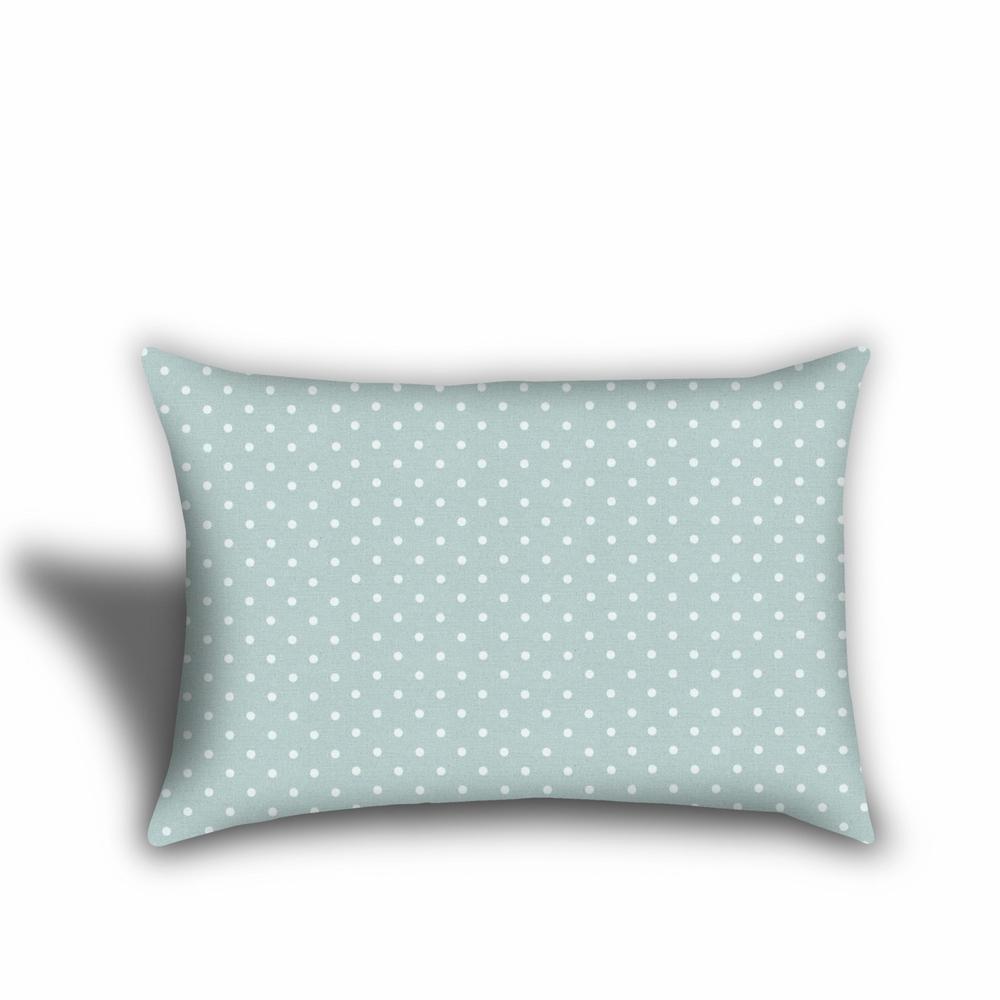 Seafoam, White Zippered Floral Throw Indoor Outdoor Pillow. Picture 4