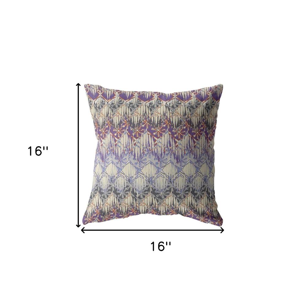 16” Magenta Cream Hatch Indoor Outdoor Throw Pillow. Picture 5