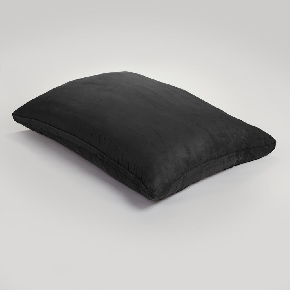 73" x 52" Black Sofa Sack Bean Bag Lounger. Picture 2
