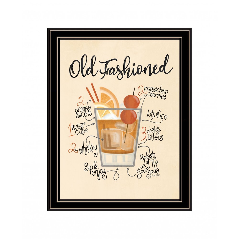 Old Fashioned 1 Black Framed Print Wall Art. Picture 2