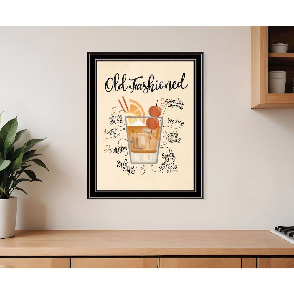 Old Fashioned 1 Black Framed Print Wall Art. Picture 1