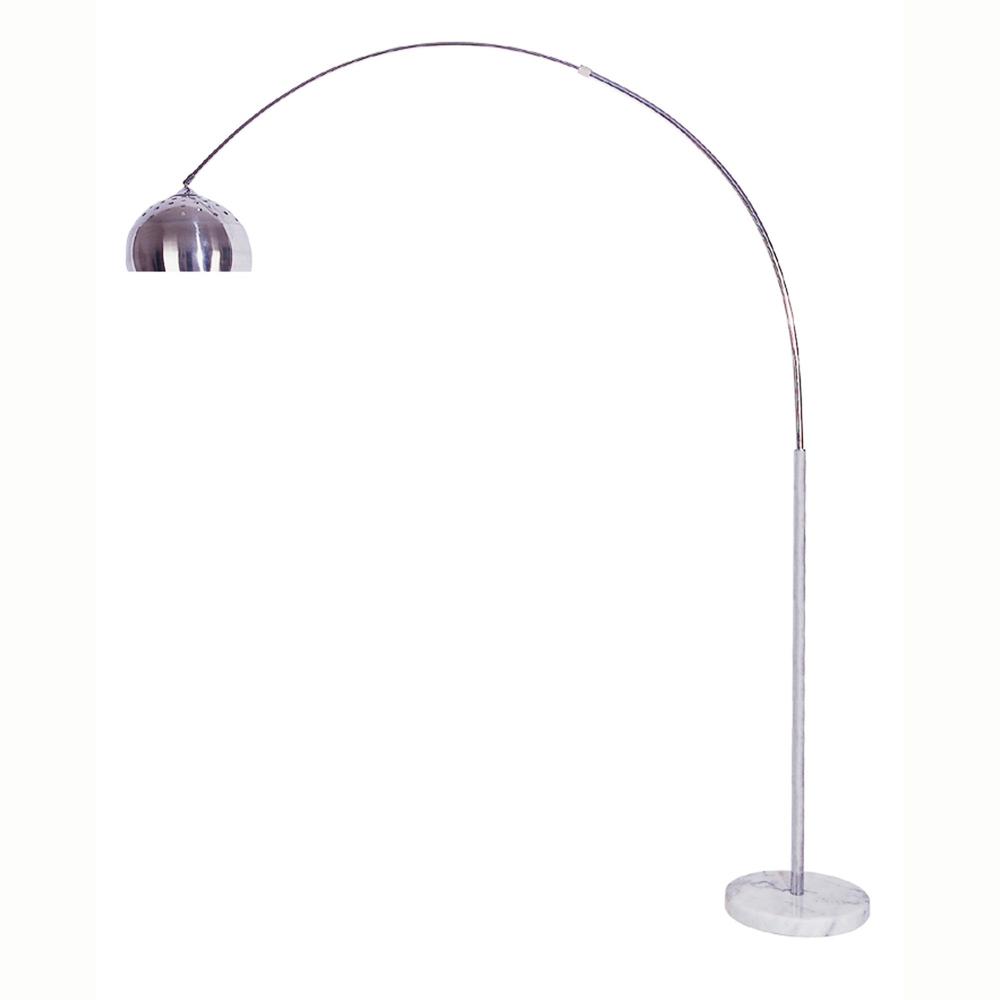 Silver Metal Arched Floor Lamp. Picture 3