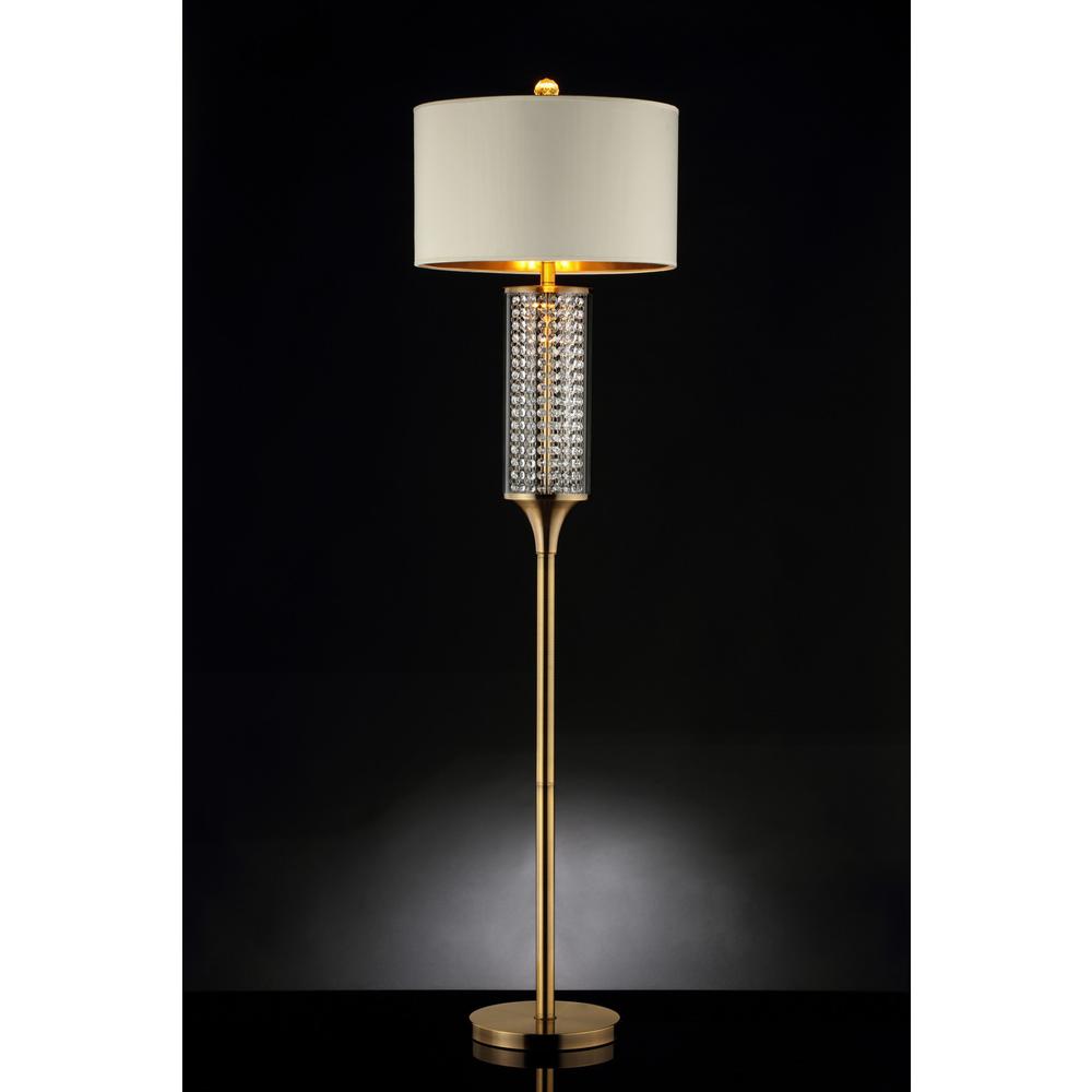 Gold Crystal Floor Lamp. Picture 2