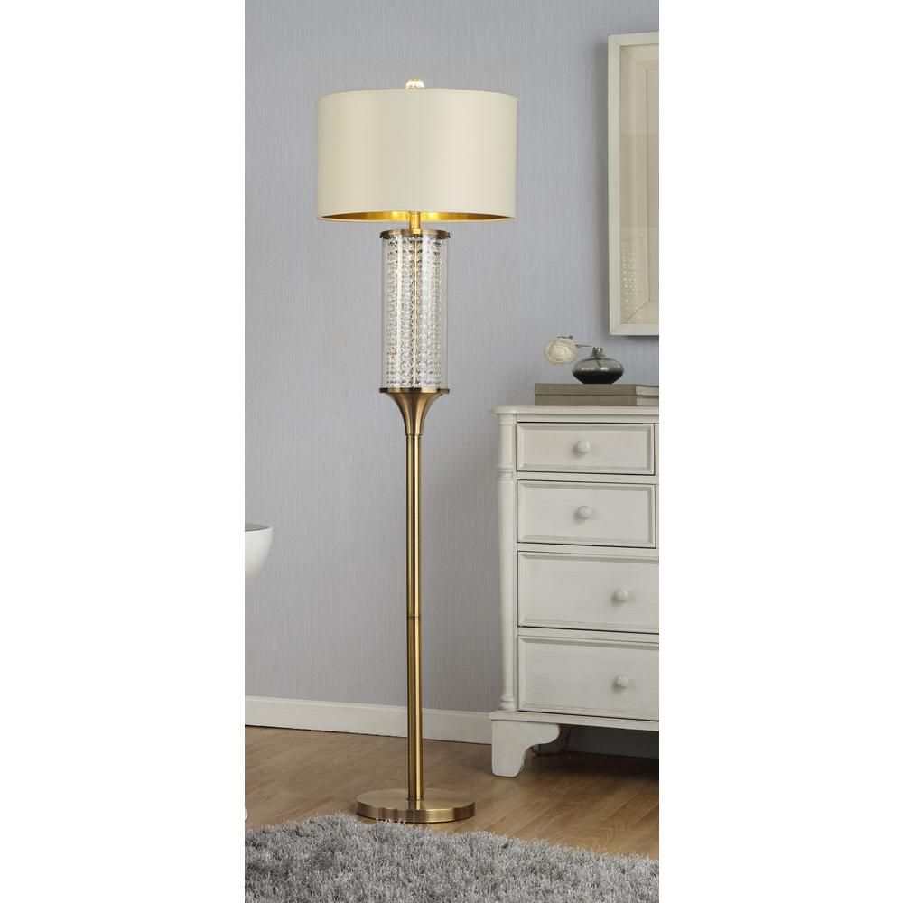 Gold Crystal Floor Lamp. Picture 3