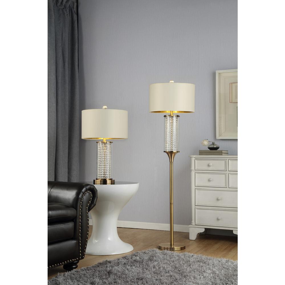 Gold Crystal Floor Lamp. Picture 4