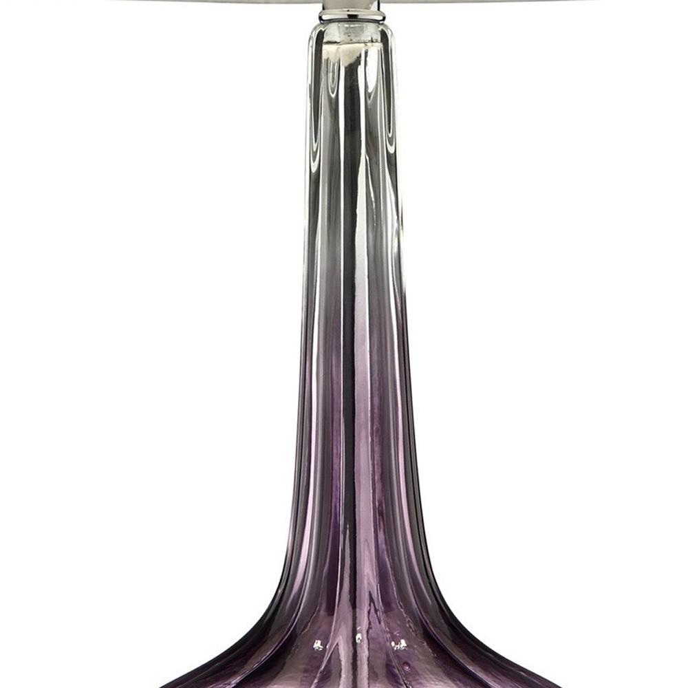 Purple Ombre Glass Goblet Table Lamp. Picture 4