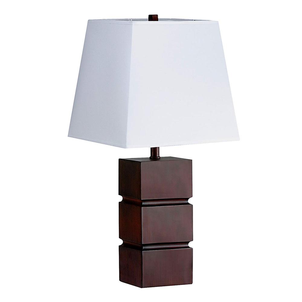 Modern Wooden Stack Table Lamp. Picture 2