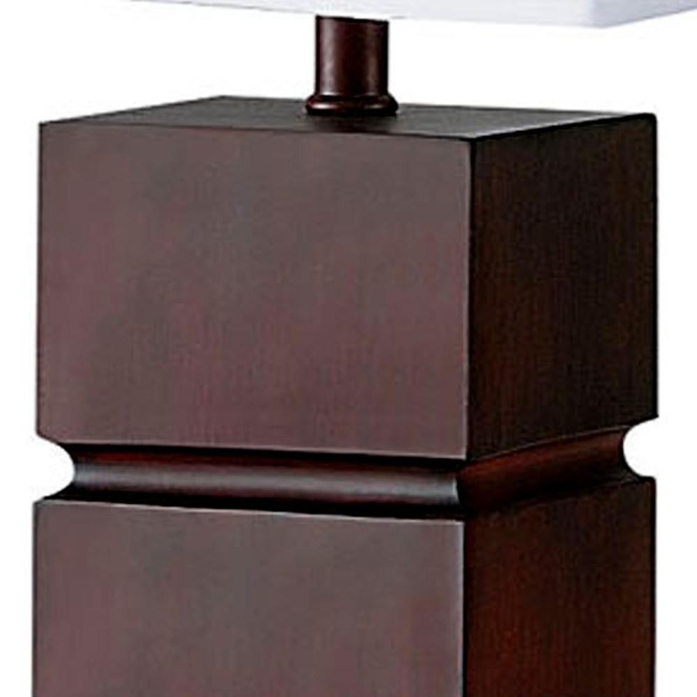 Modern Wooden Stack Table Lamp. Picture 3