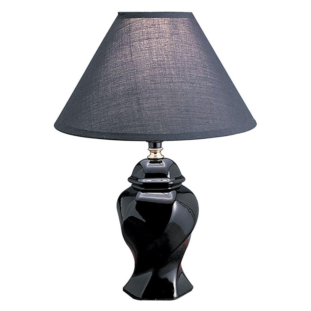 Black Urn Shaped Table Lamp. Picture 2