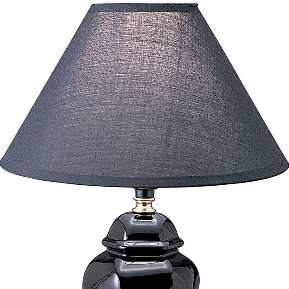 Black Urn Shaped Table Lamp. Picture 3