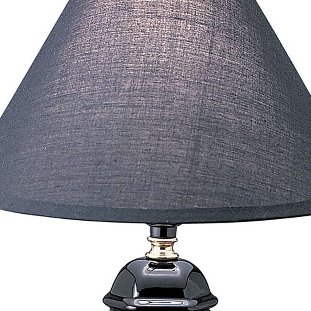 Black Urn Shaped Table Lamp. Picture 4