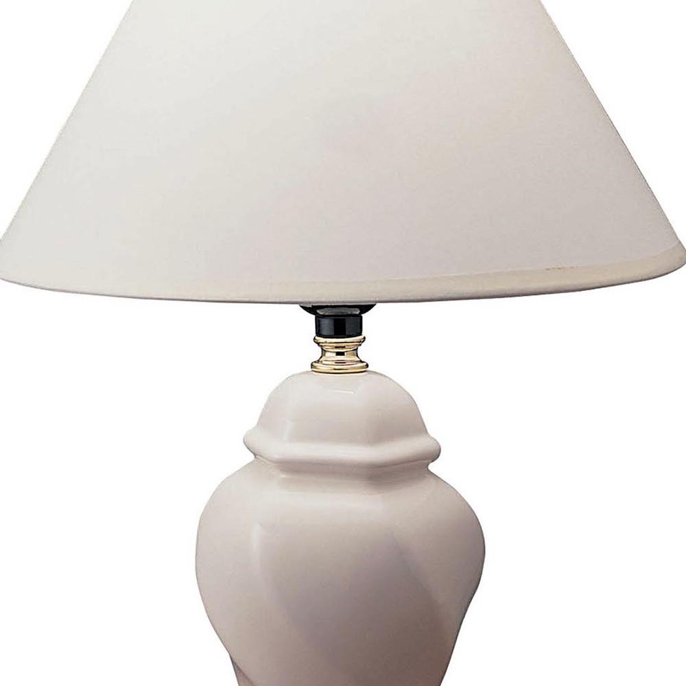 White Urn Shaped Table Lamp. Picture 3