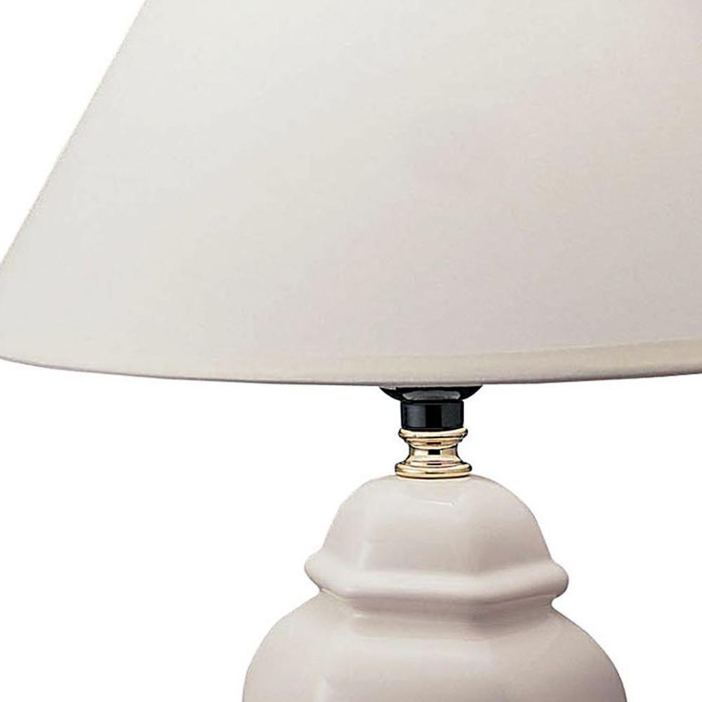 White Urn Shaped Table Lamp. Picture 4