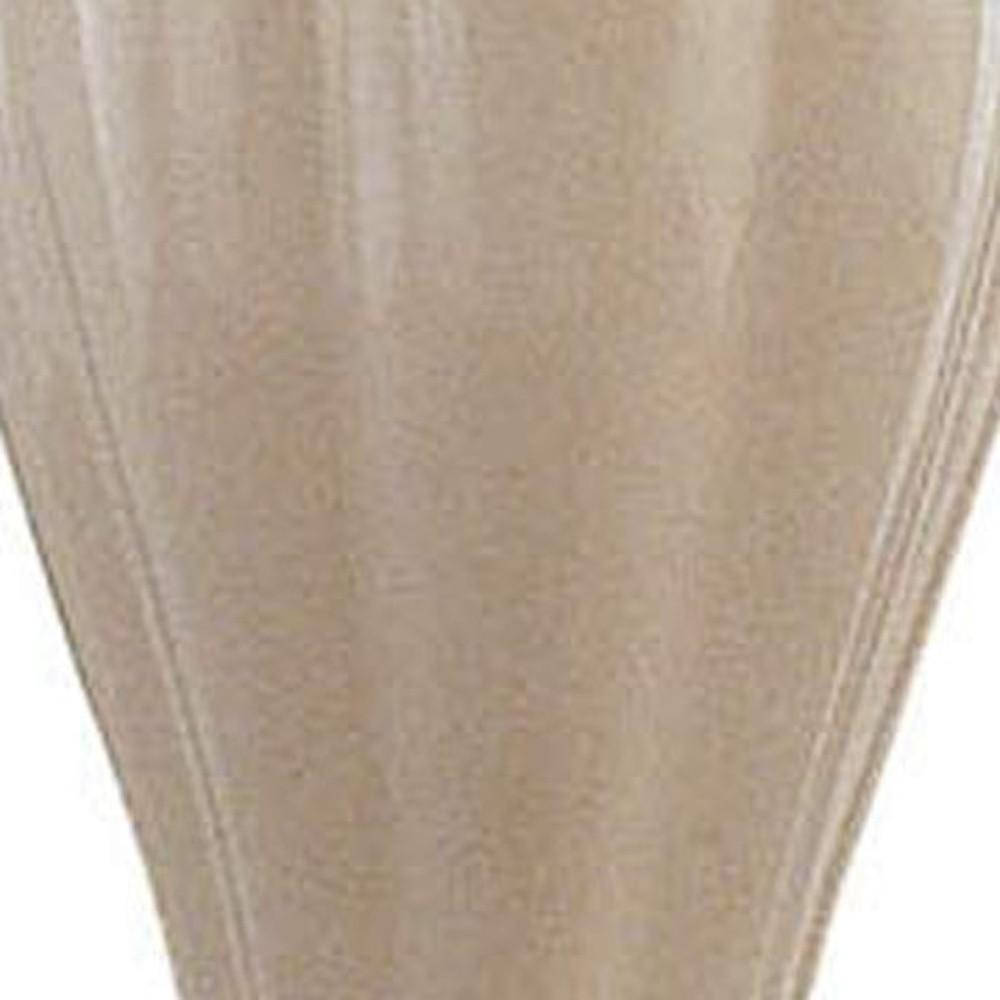 Gold and Ivory Table Lamp with Pleated White Shade. Picture 4