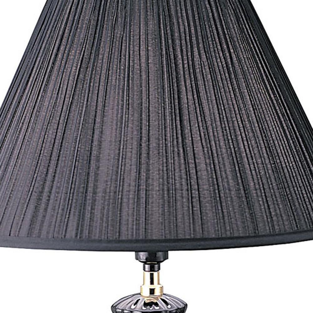 26” Stylish Black Ceramic Urn Shape Table Lamp. Picture 4
