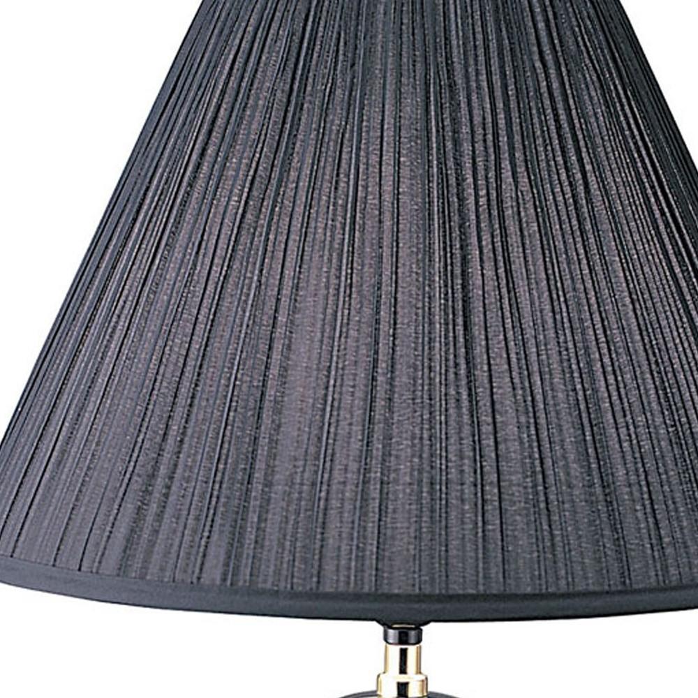 26”  Black Iris Urn Shape Table Lamp. Picture 4