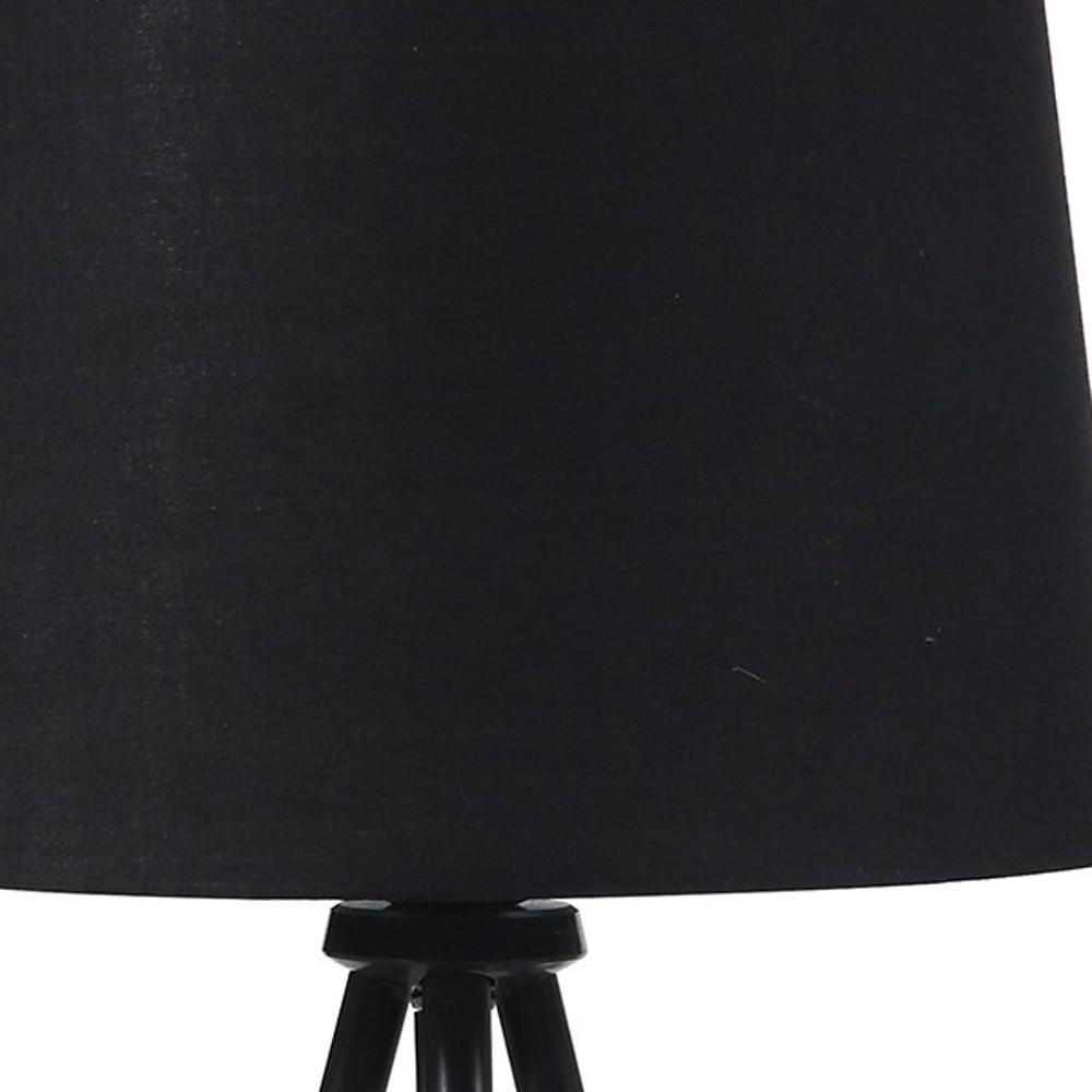 20” Classic Black Matte Tripod Table Lamp. Picture 6