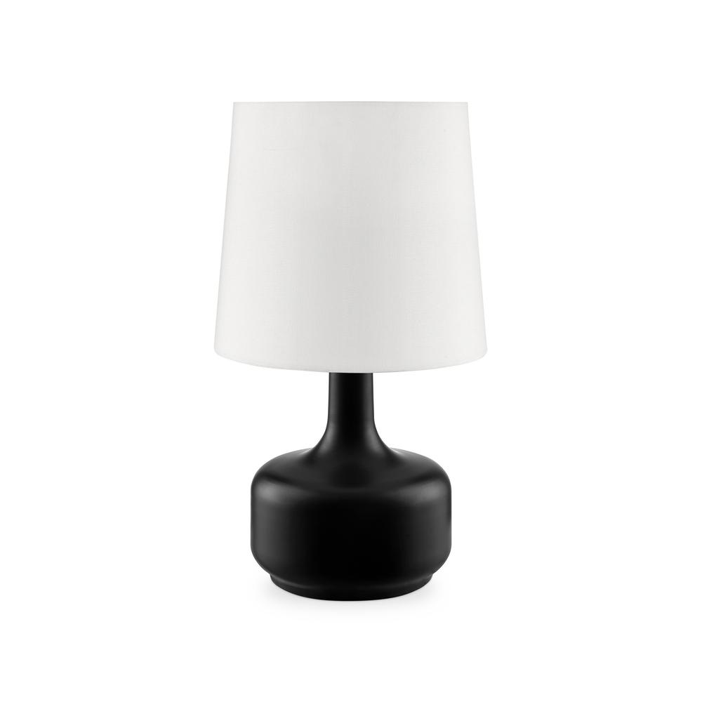 Modern Matte Black Table Lamp with Touch Switch. Picture 3