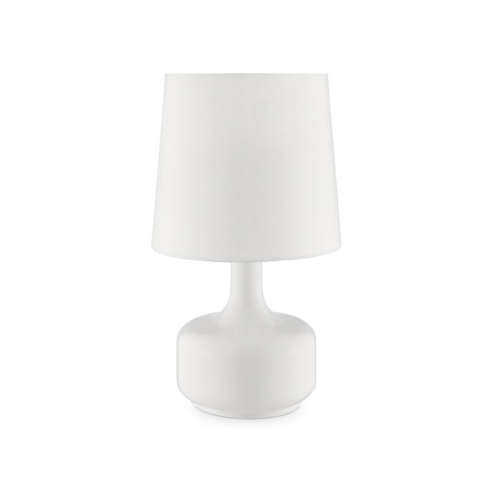 Modern Powder White Table Lamp with Touch Switch. Picture 1