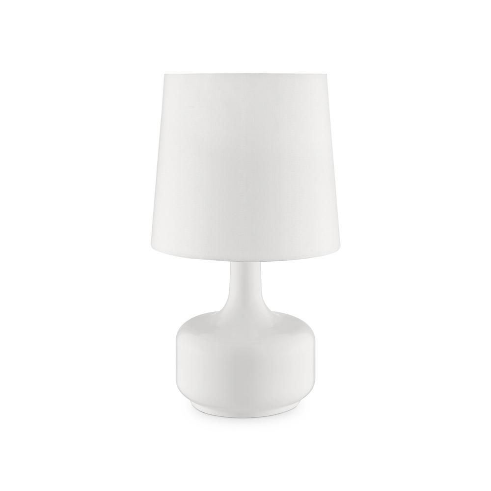 Modern Powder White Table Lamp with Touch Switch. Picture 3