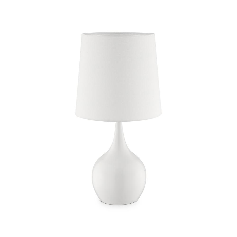 Minimalist White Table Lamp with Touch Switch. Picture 1