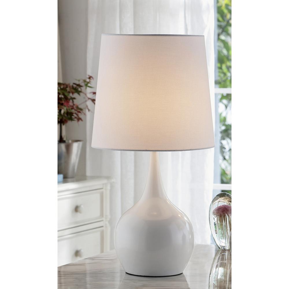 Minimalist White Table Lamp with Touch Switch. Picture 2