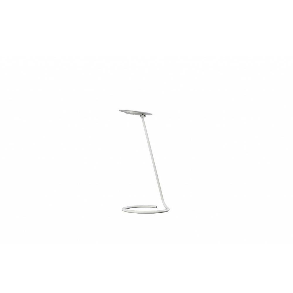 Minimalist White Metal LED Desk Lamp. Picture 1