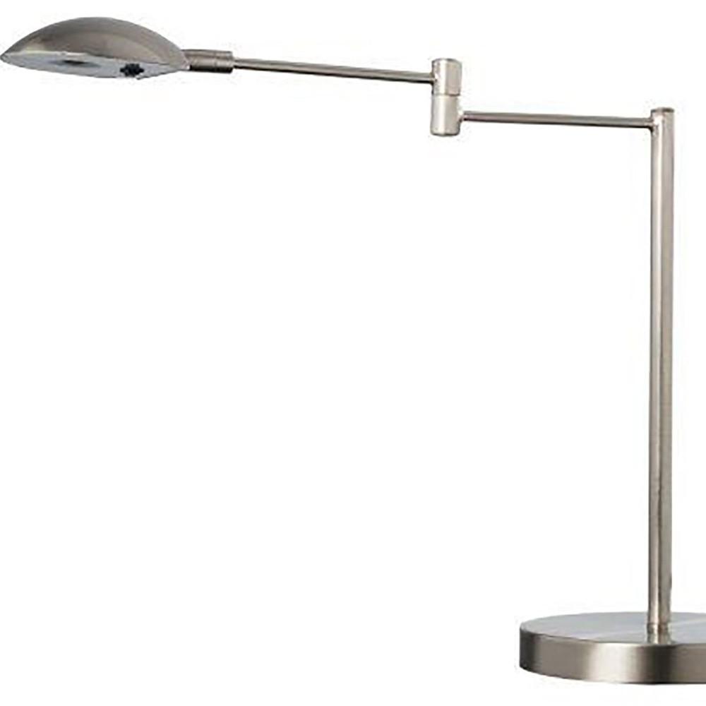 Minimalist Silver Metal Swing Arm Desk Lamp. Picture 4