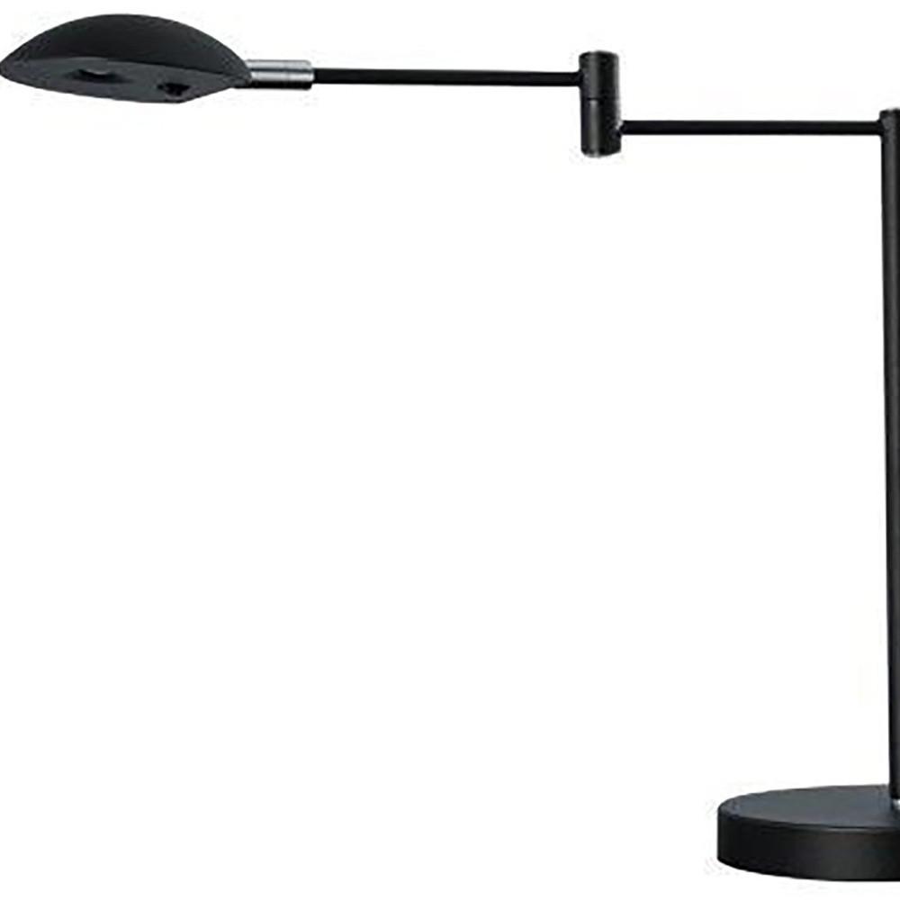 Minimalist Black Metal Swing Arm Desk Lamp. Picture 4