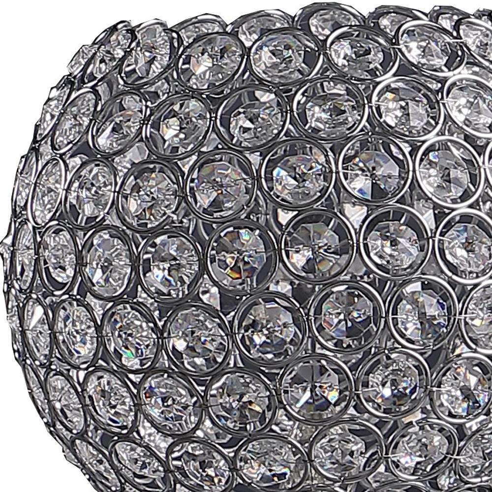 12” Luxurious Crystal Ball And Metal Table Lamp. Picture 5