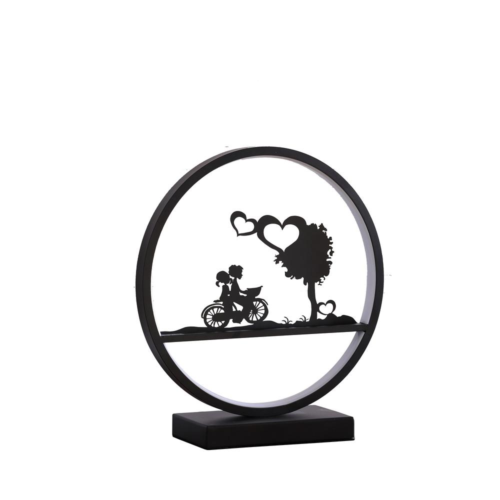 13” Kids On A Bicycle Table Lamp With LED Light. Picture 2