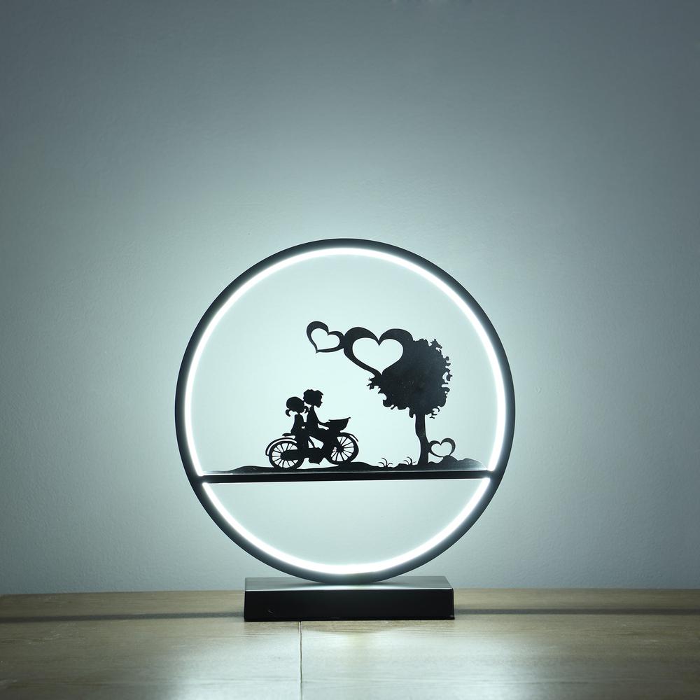 13” Kids On A Bicycle Table Lamp With LED Light. Picture 3