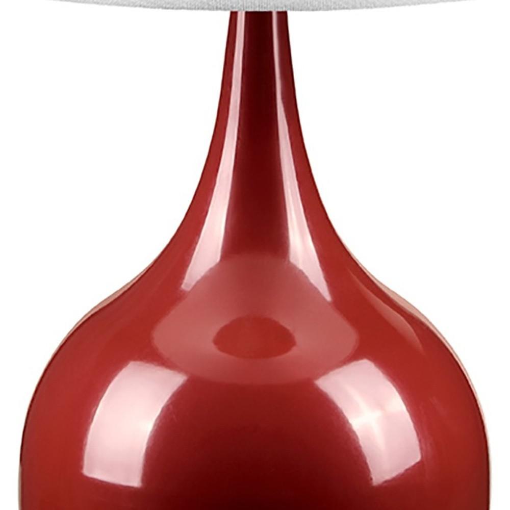Minimalist Burgundy Table Lamp with Touch Switch. Picture 4