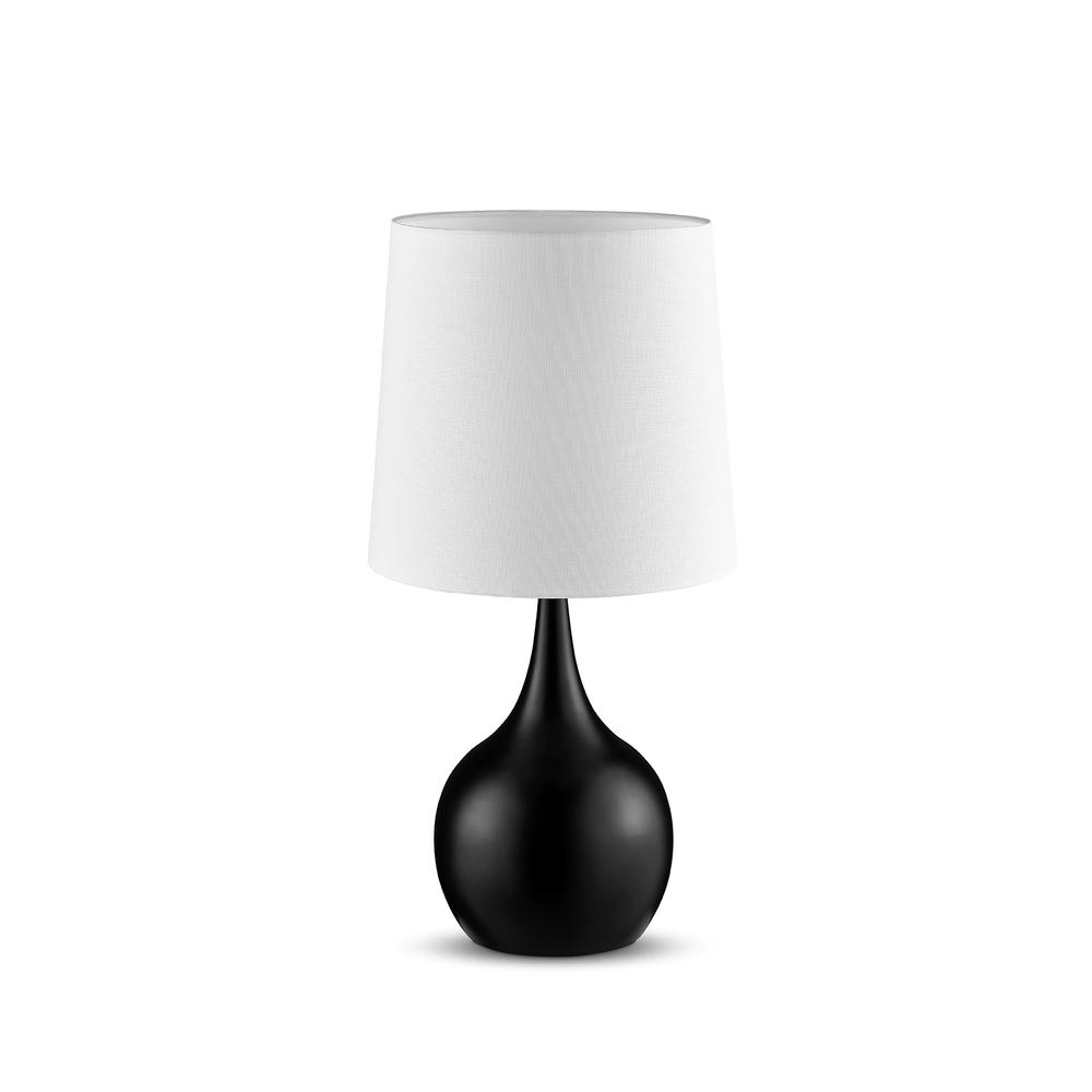 Minimalist Black Table Lamp with Touch Switch. Picture 3