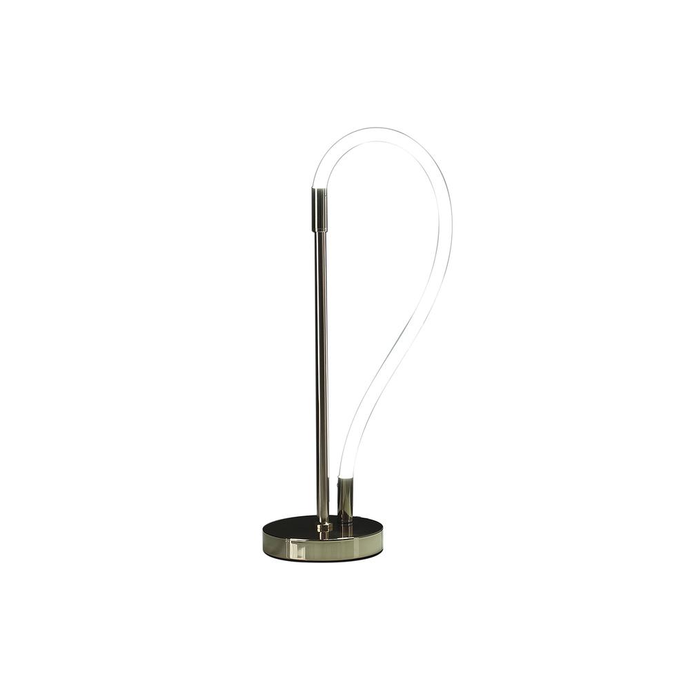 21” Modern Rose Gold LED Elastic Tube Desk Lamp. Picture 2