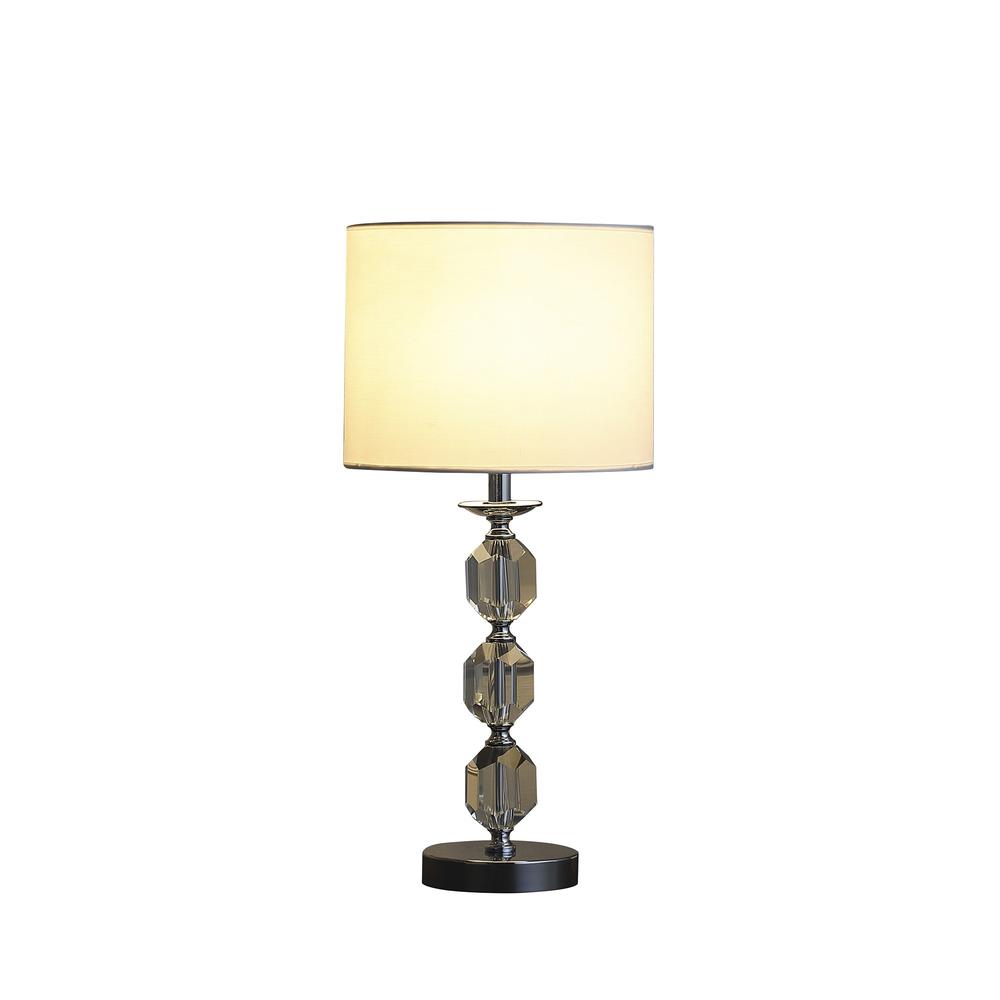 21” Contemporary Hexagonal Crystal Table Lamp. Picture 2