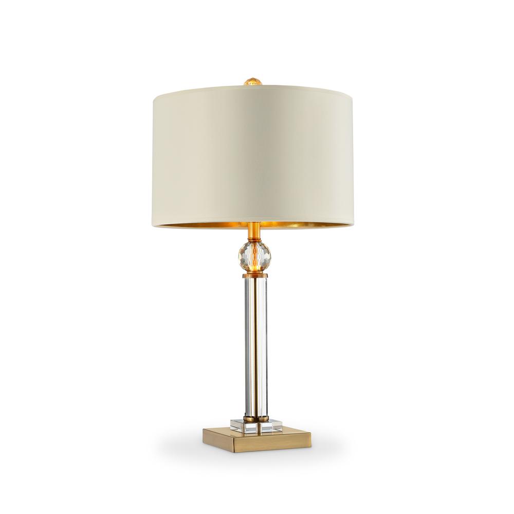 Gold Crystal Accent Desk Lamp. Picture 1