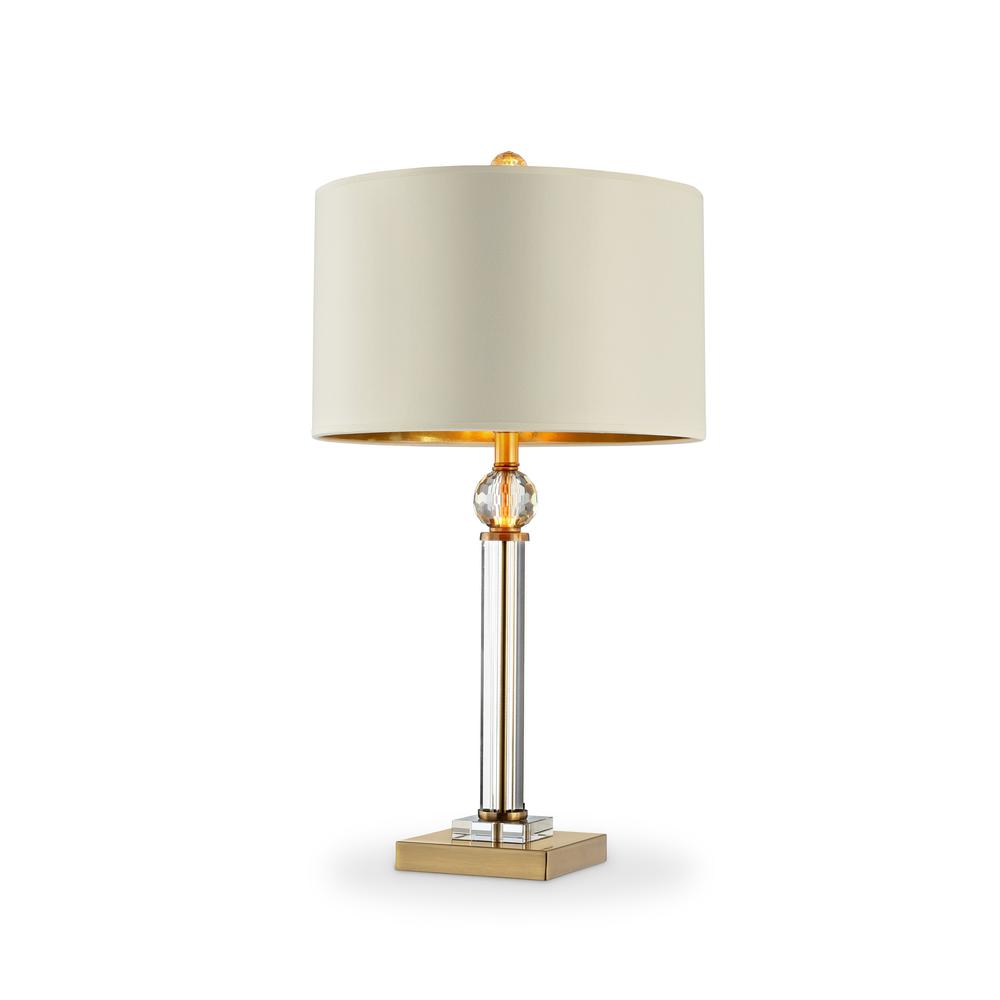 Gold Crystal Accent Desk Lamp. Picture 4