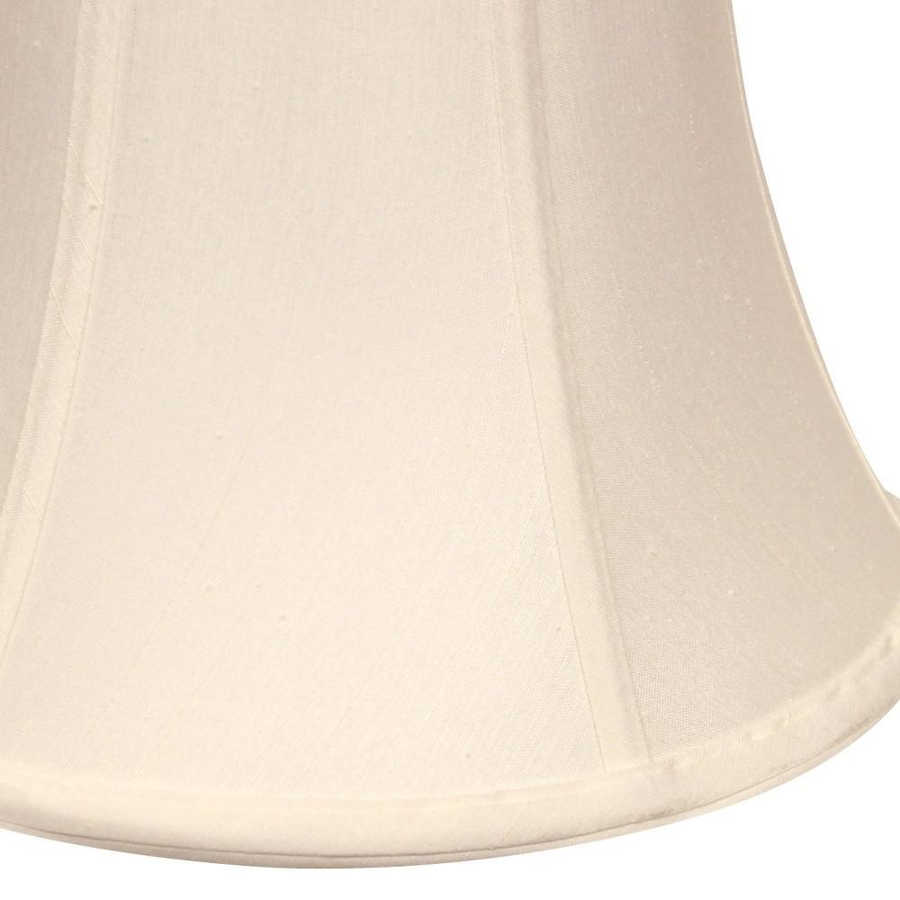 18" White Drum Monay Shantung Lampshade. Picture 5