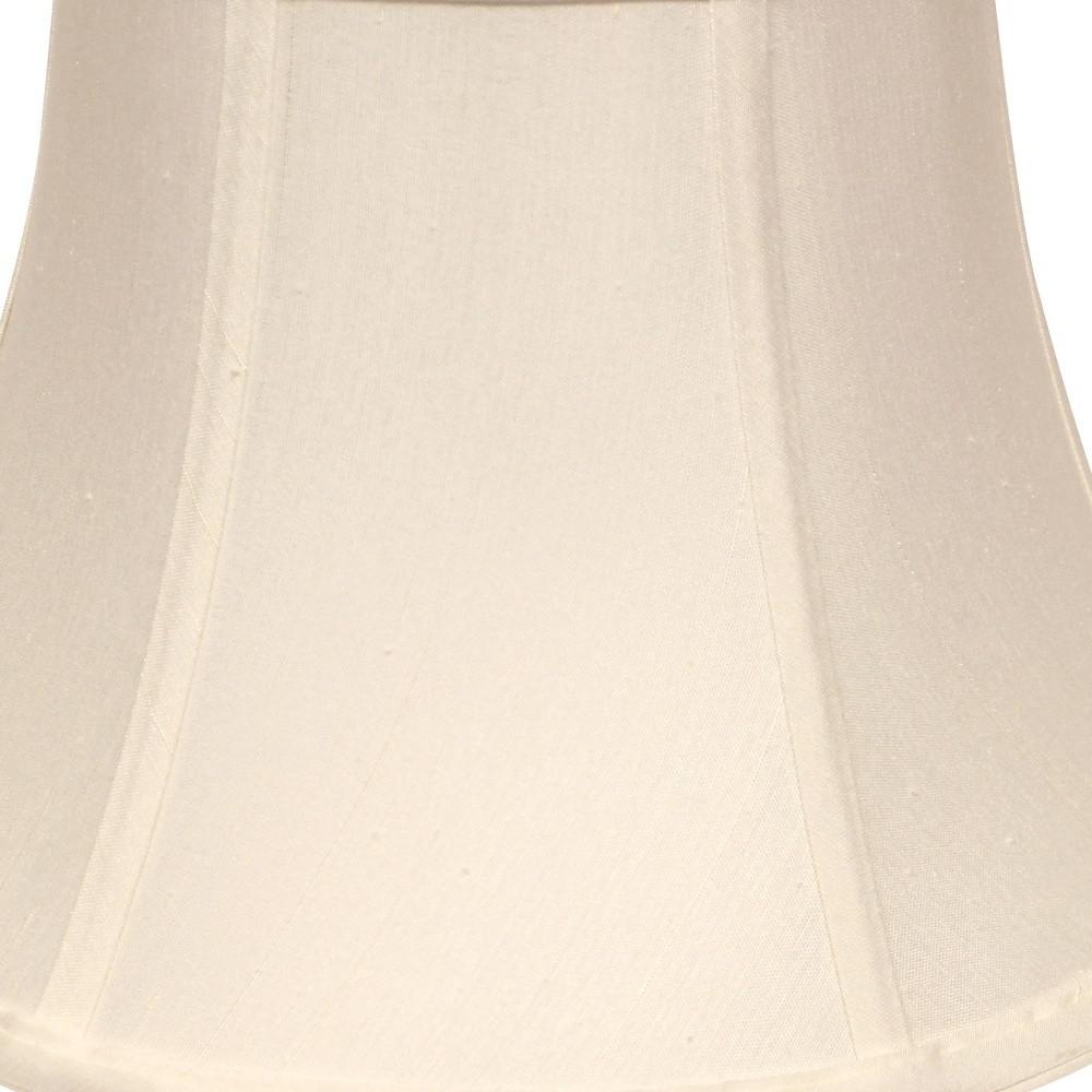 19" White Drum Monay Shantung Lampshade. Picture 5