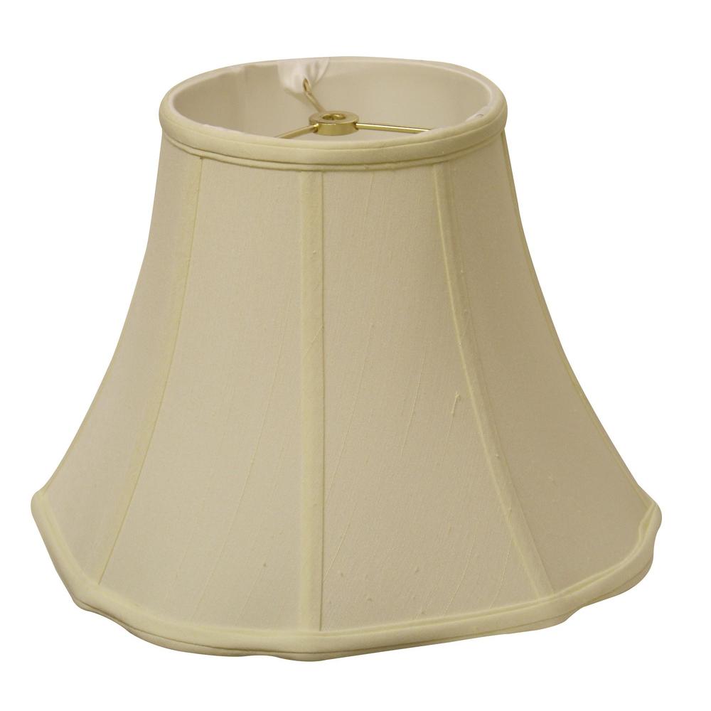 14" Ivory Octagon Monay Shantung Lampshade. Picture 4